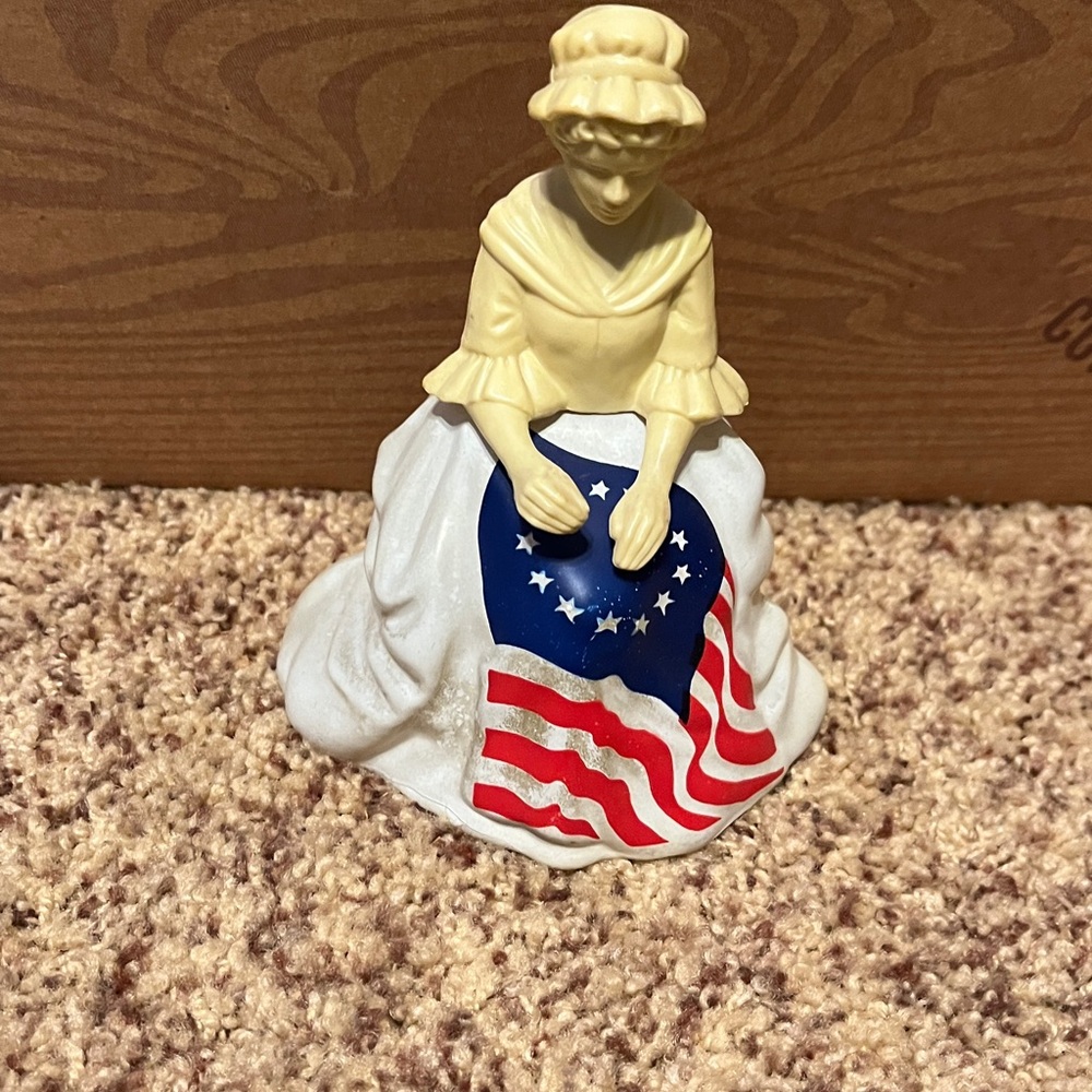 Avon Betsy Ross Figurine with Topaz Accents